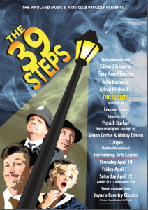 MMAC's latest show, 'The 39 Steps'.
